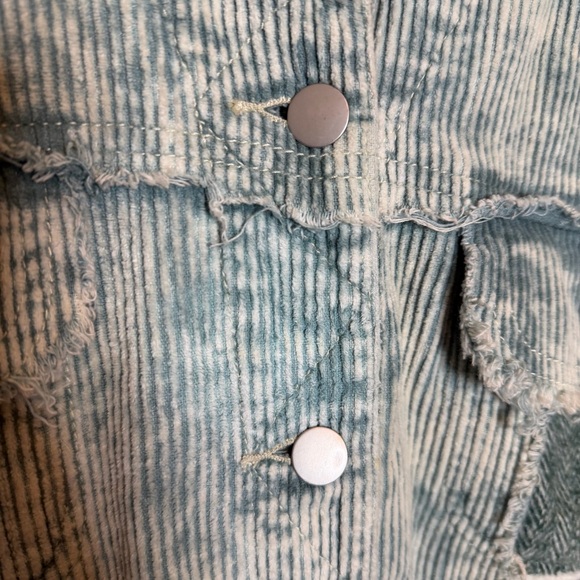 POL Green Corduroy Flannel Pockets Jacket Shacket - Picture 4 of 4